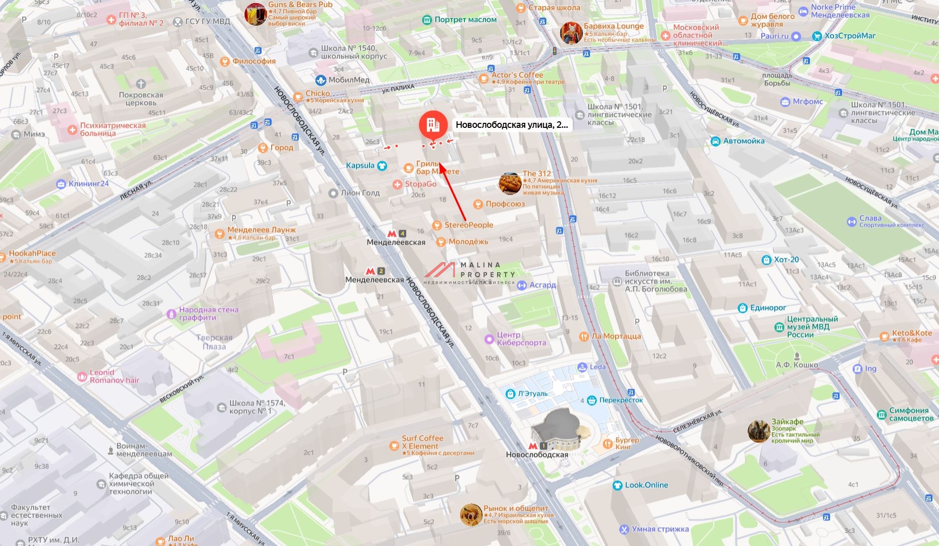 Продажа торгового помещения  на Менделеевской