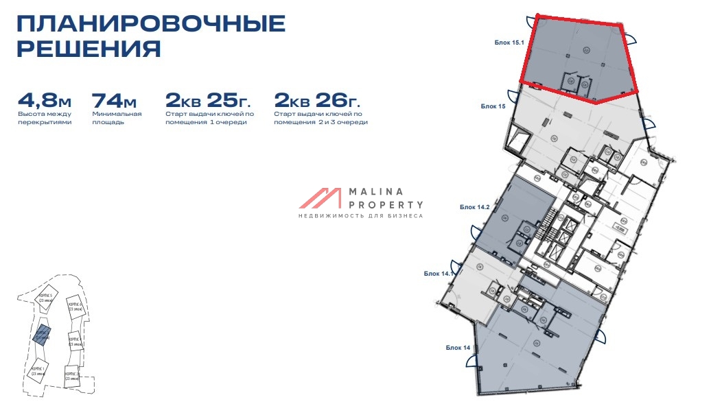 Продажа торгового помещения в жилом комплексе Союз