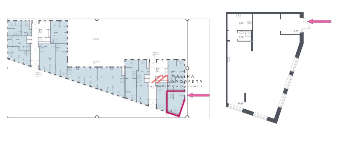 Продажа торгового помещения в ЖК Алхимово