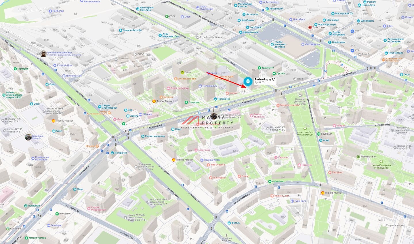 Продажа торгового помещения в ЖК "Полярная 25"