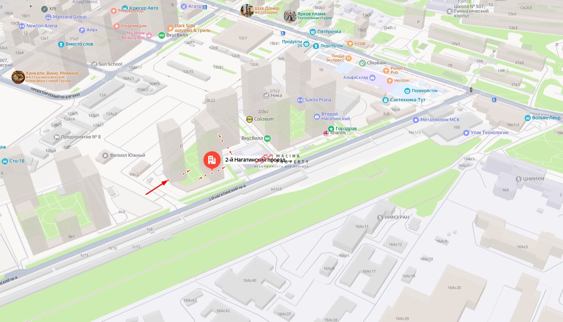 Аренда торгового помещения в ЖК Второй Нагатинский