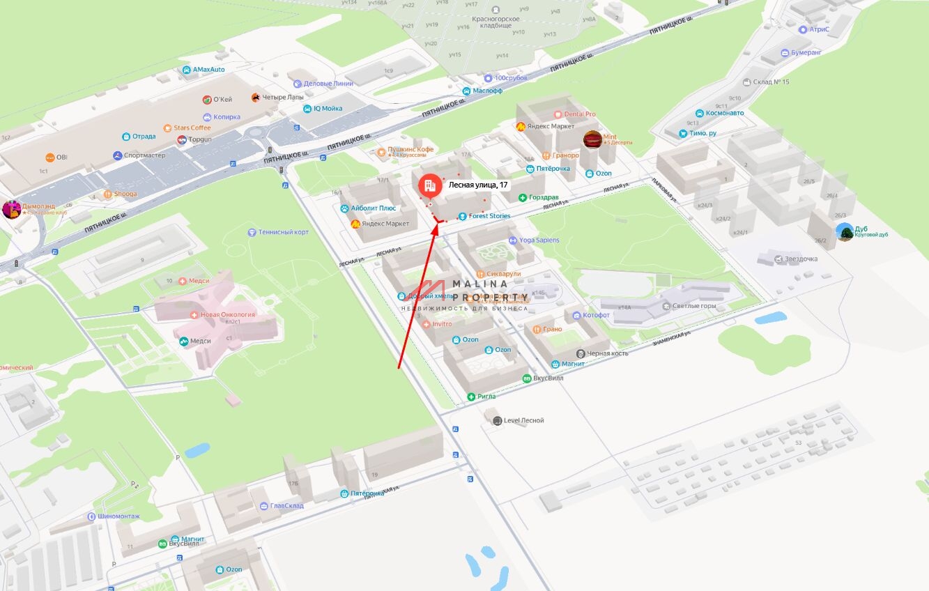 Аренда торгового помещения в ЖК Level Лесной