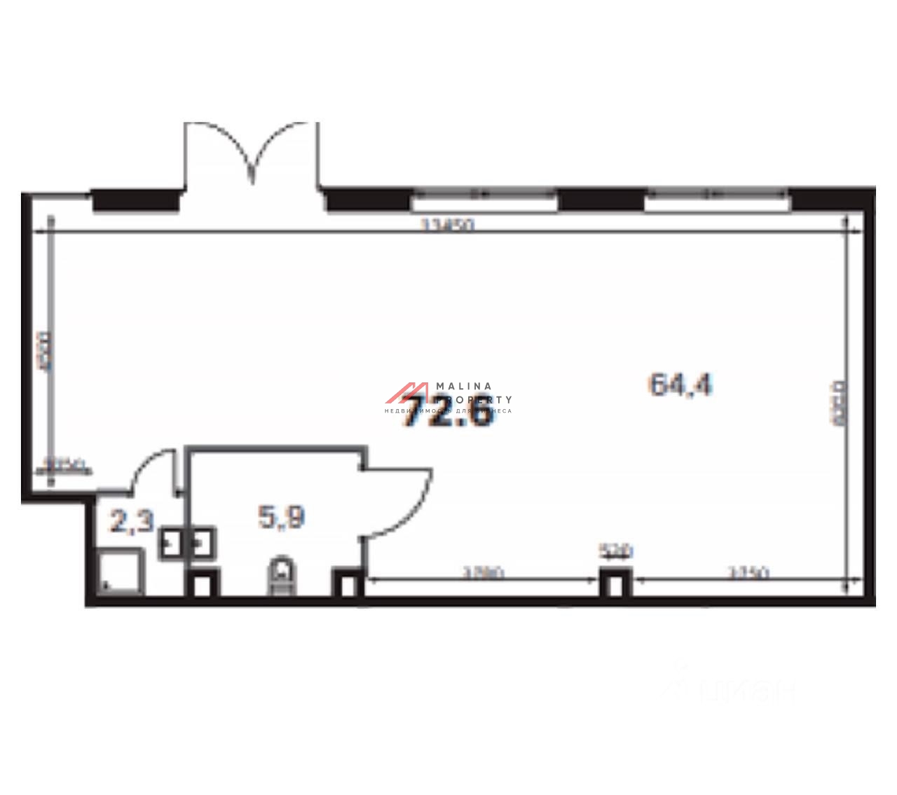 Аренда торгового помещения в ЖК "Sydney-Prime"