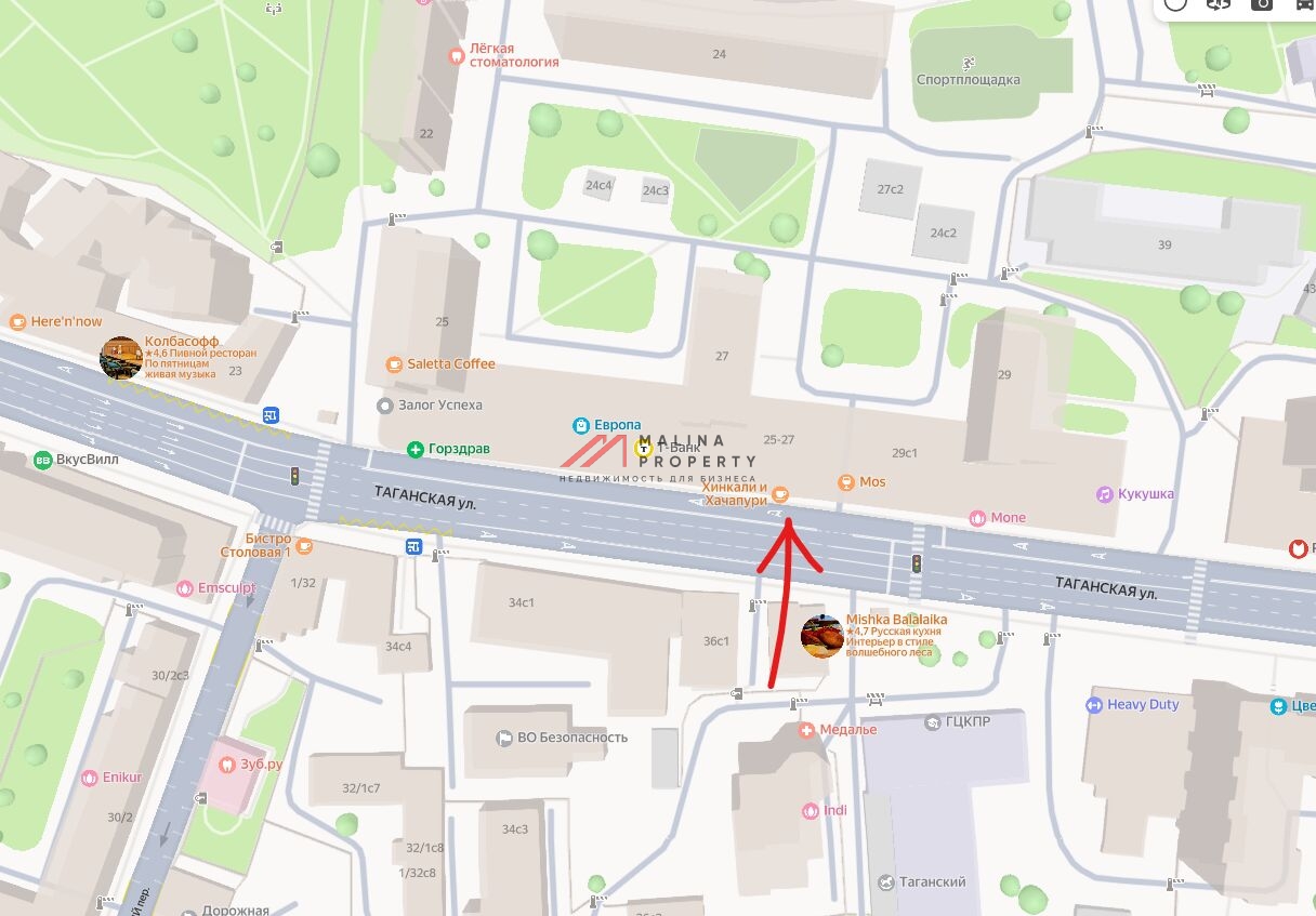 Аренда комерческого помещения у метро Таганская