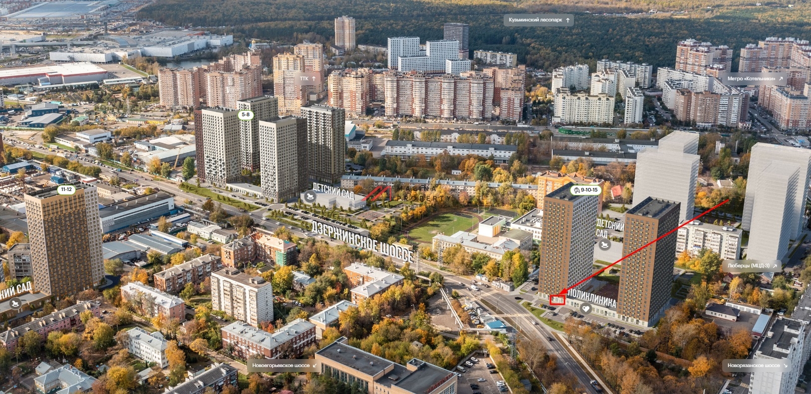 Продажа помещения с арендатором Магнит у дома в ЖК "Томилинский Бульвар" 