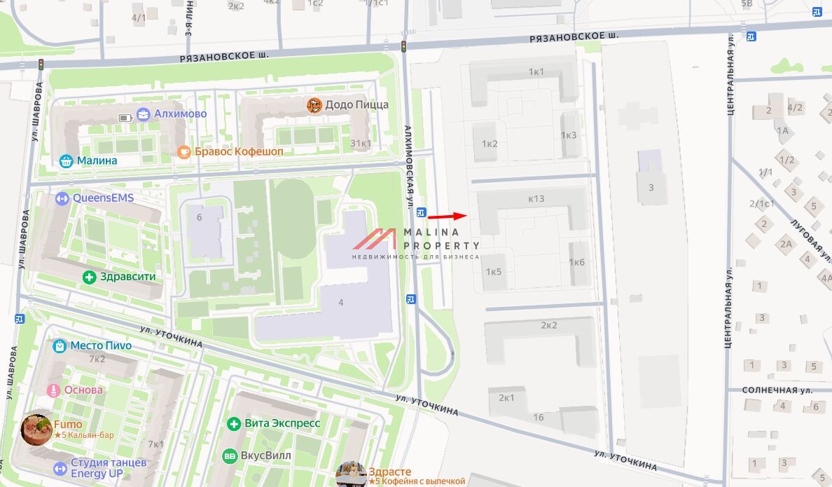 Аренда помещения в ЖК Алхимово