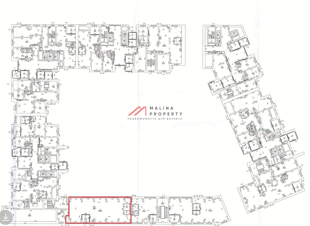Аренда торгового помещения в новом жилом доме