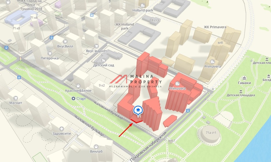 Аренда торгового помещения в ЖК Примавера 
