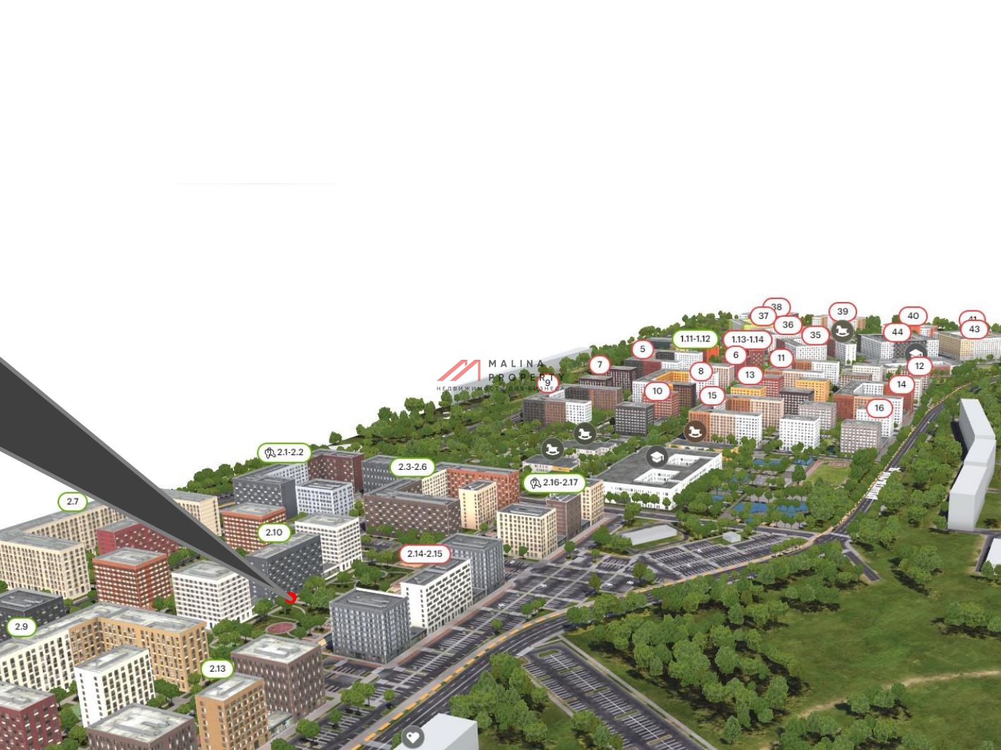 Продажа помещения с арендаторами в ЖК Ильинские луга