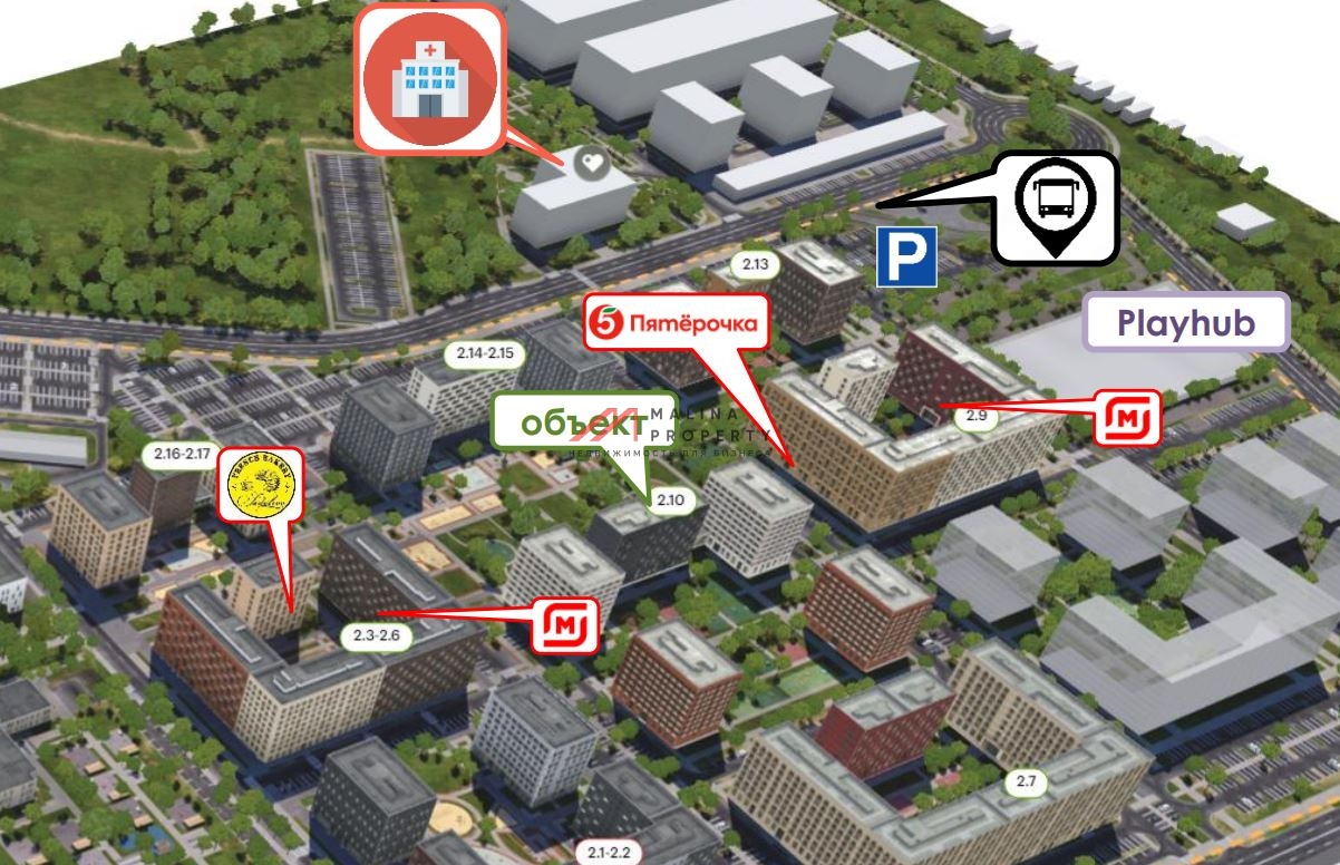 Продажа помещения с арендаторами в ЖК Ильинские луга
