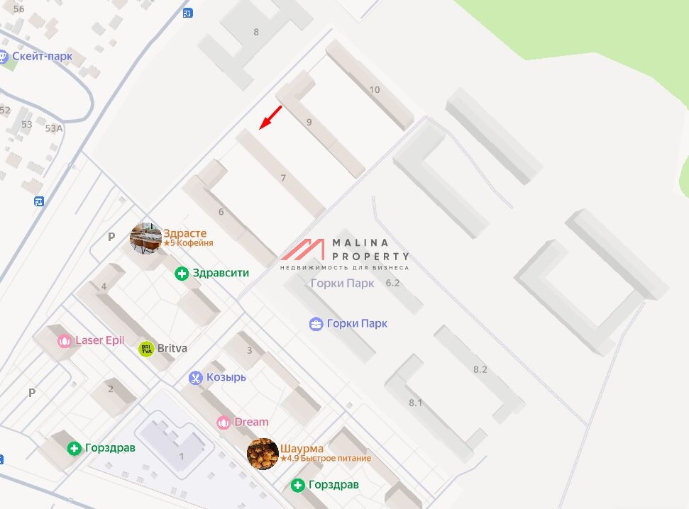 Продажа торгового помещения в ЖК "Горки парк"
