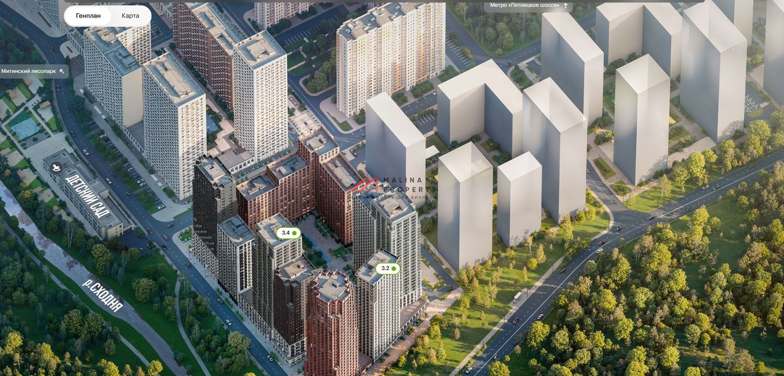 Помещение с сетевой аптекой в ЖК Митинский лес