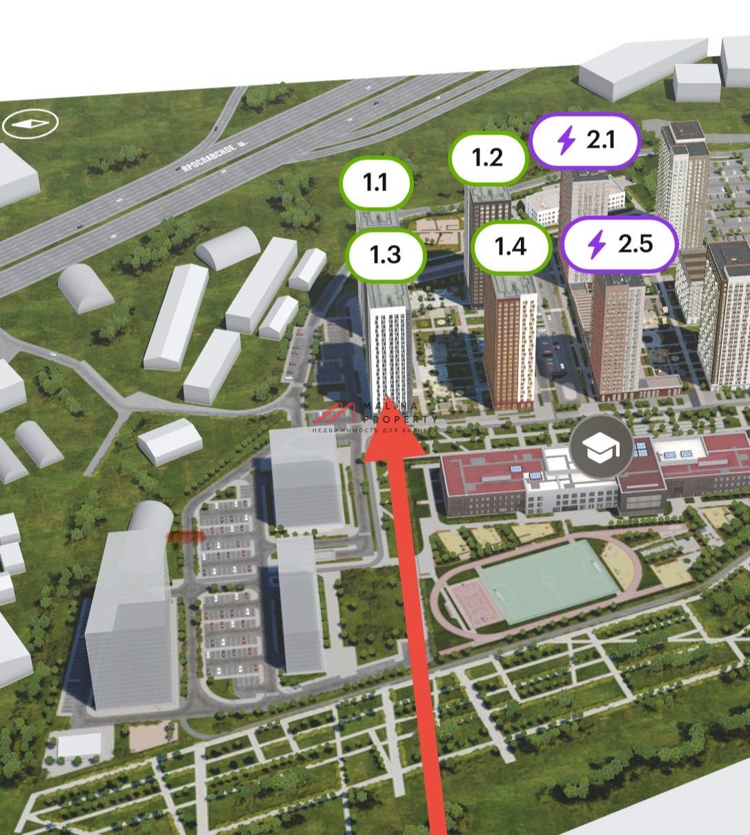 Аренда торгового помещения в ЖК "Ярославский квартал"
