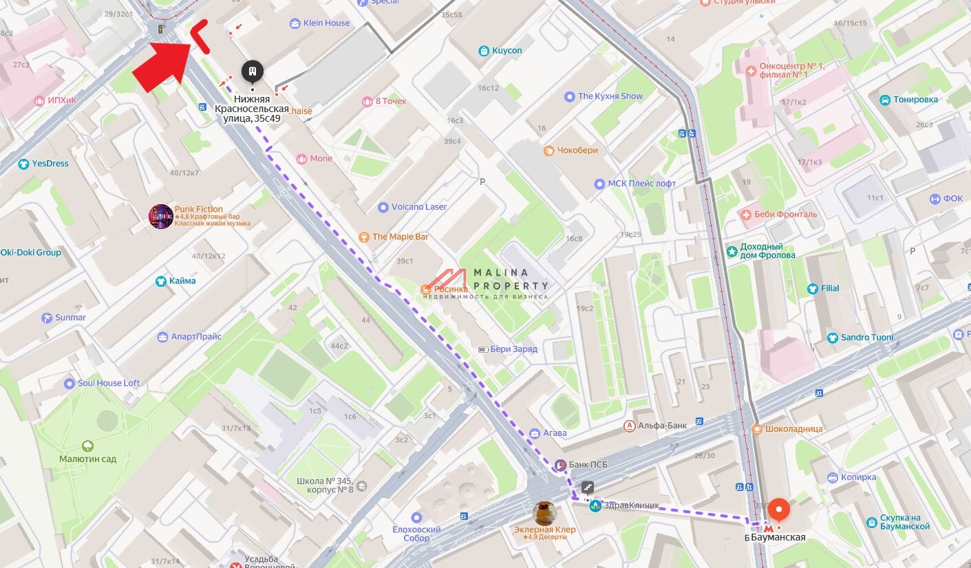 Продажа торгового помещения на Нижняя Красносельская