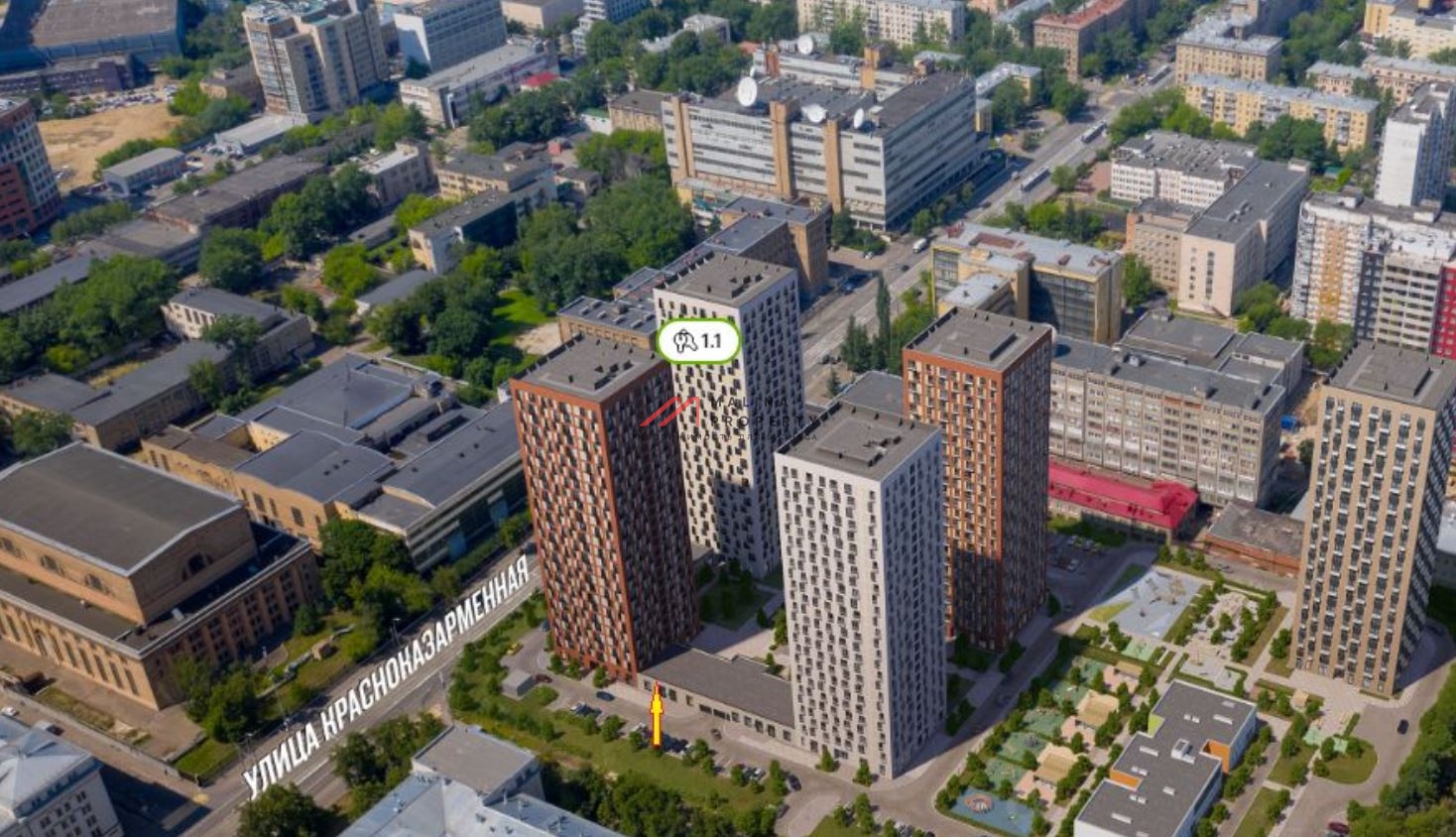 Аренда нежилого помещения в ЖК «Красноказарменная 15»