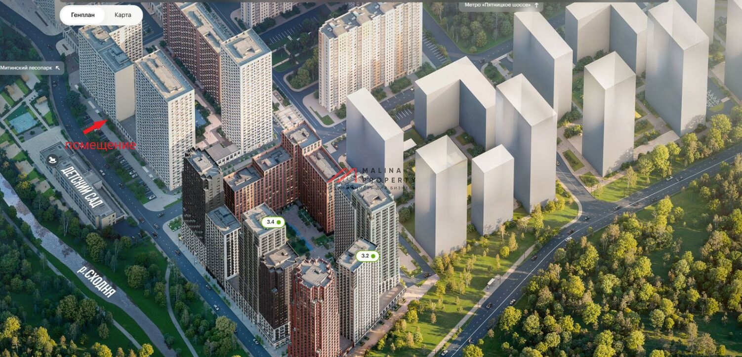 Продажа торгового помещения в ЖК "Митинский Лес"