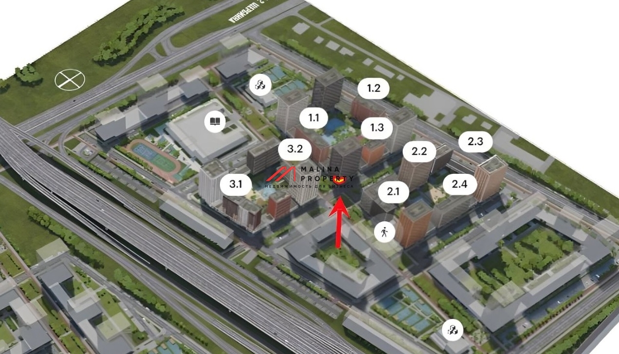 Аренда углового помещения в центре ЖК "Никольские Луга" 