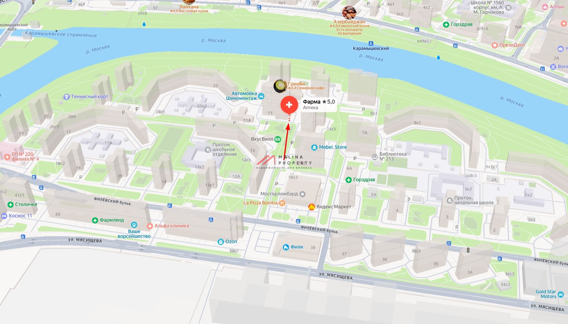 Продажа нежилого помещения с ПВЗ на Филевском бульваре