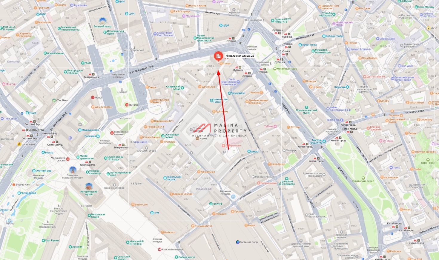 Продажа помещения с арендатором у метро Лубянка 