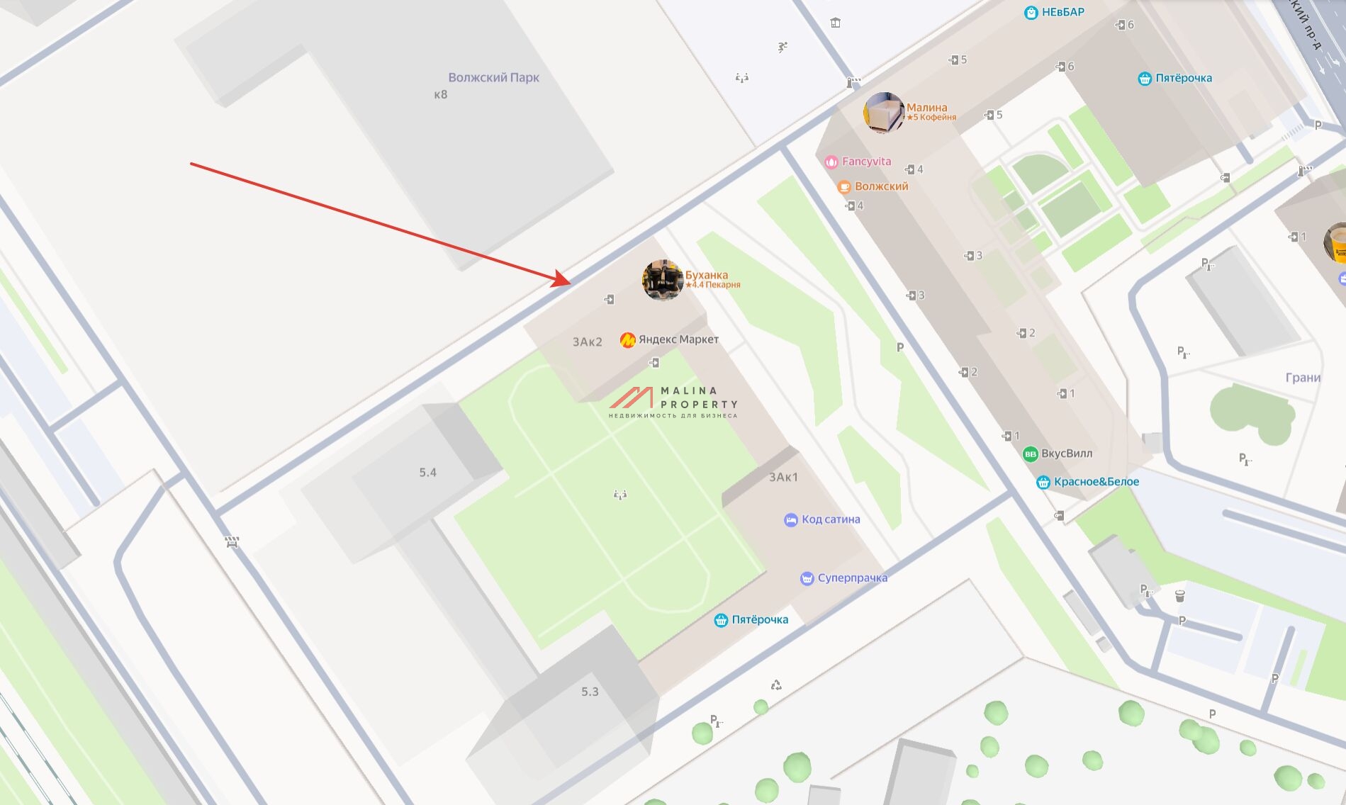 Аренда углового помещения в ЖК Волжский Парк