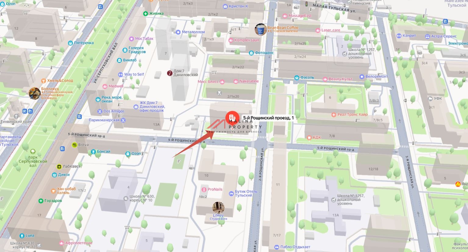 Аренда торгового помещения на метро Тульская