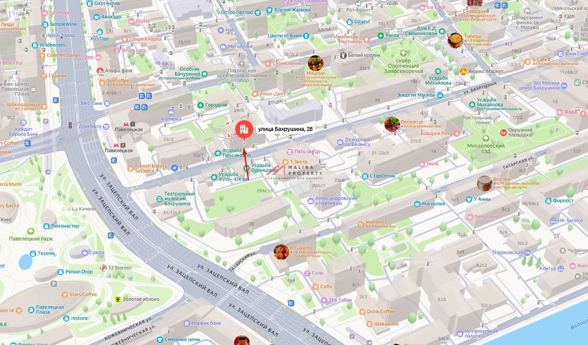 Продажа торгового помещения на Павелецкой