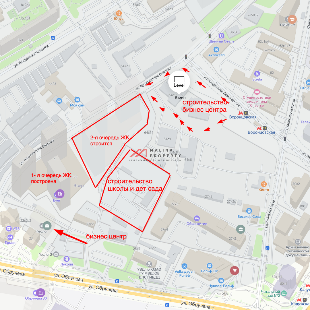 Аренда помещения в ЖК бизнес класса на 1-й линии.