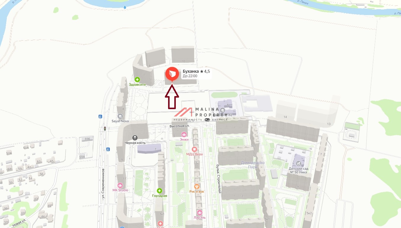 Аренда торгового помещения в ЖК "Домодедово Парк"