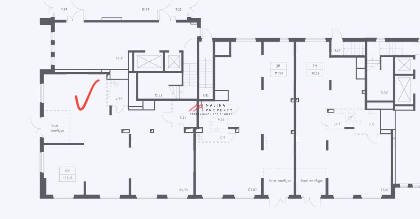 Продажа коммерческого помещения в ЖК "Остафьево" 