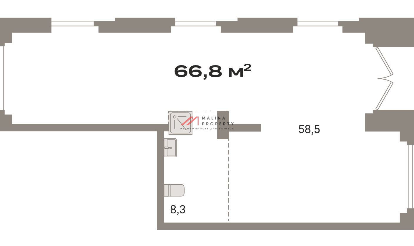 Продажа коммерческого помещения в "Первый квартал"