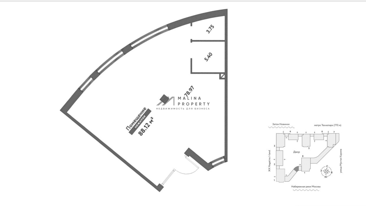 Аренда торгового помещения ЖК WOW