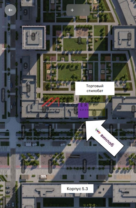 Продажа помещения с арендатором "Винлаб" в ЖК "Зелёный парк" 