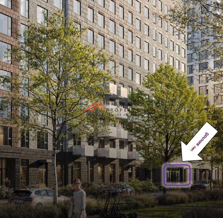 Продажа помещения с арендатором "Винлаб" в ЖК "Зелёный парк" 