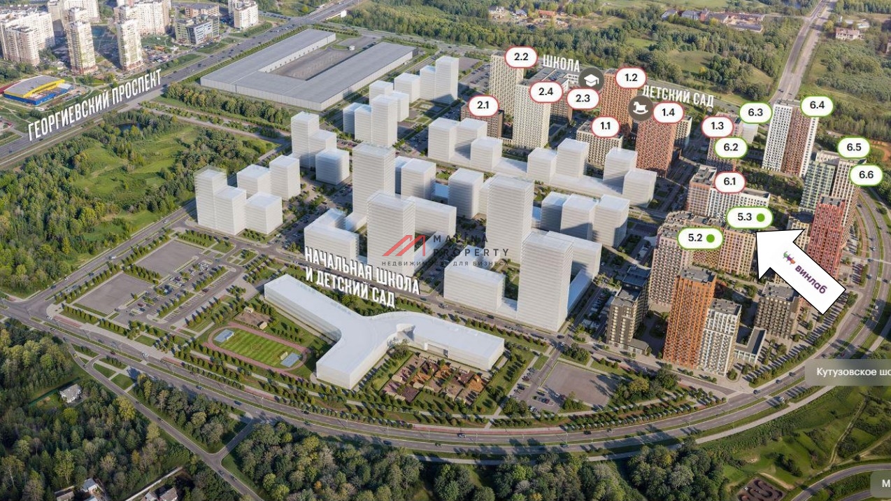 Продажа помещения с арендатором "Винлаб" в ЖК "Зелёный парк" 