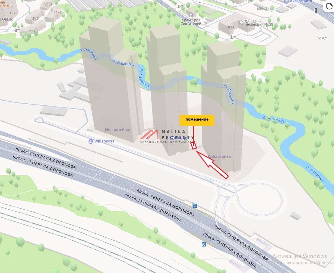 Продажа помещения в ЖК "Will Towers" на 1-й линии