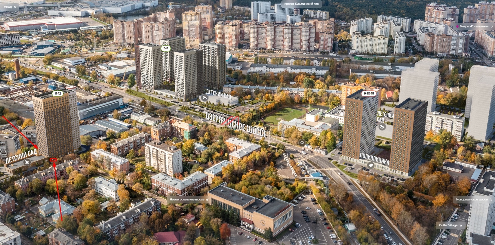 Аренда торгового помещения в ЖК "Томилинский бульвар"