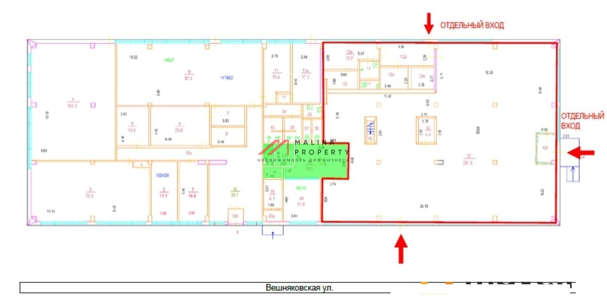 Продажа помещения с супермаркетом Пятёрочка