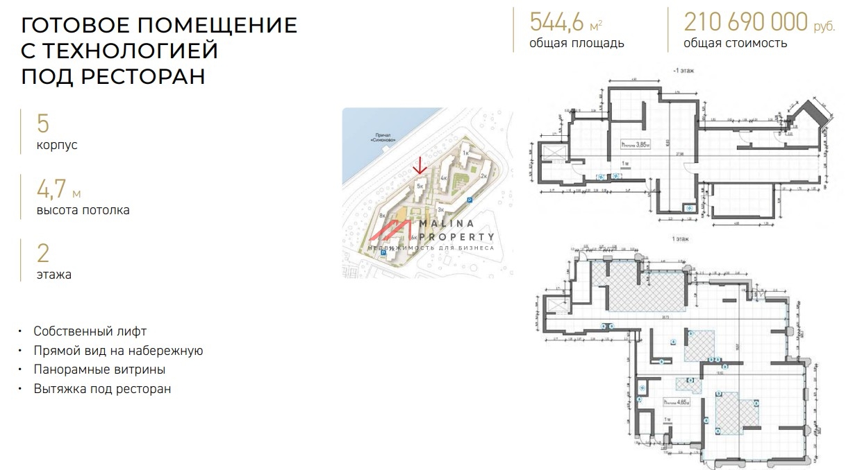 Продажа торгового помещения под ресторан в жилом комплексе Foriver