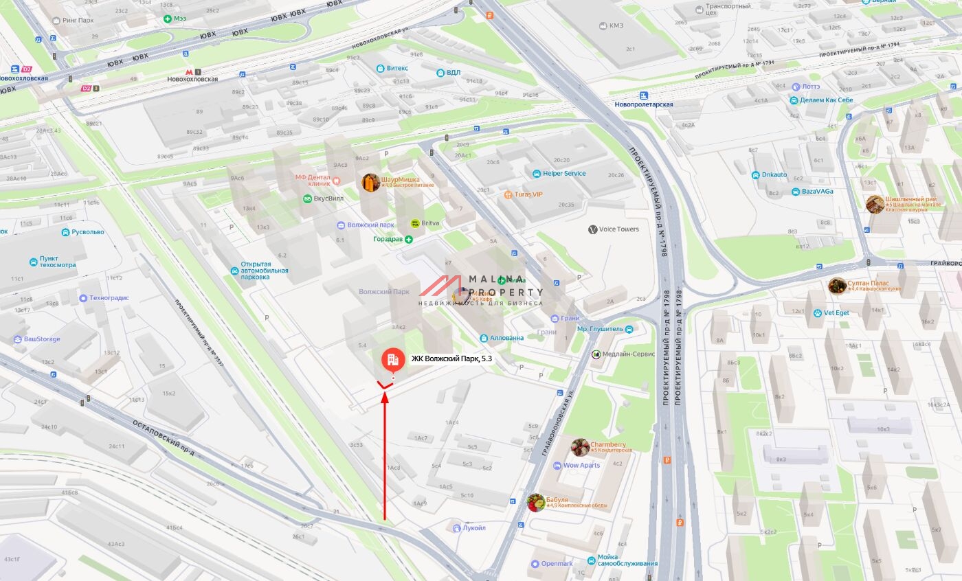 Продажа торгового помещения в ЖК "Волжский парк" 