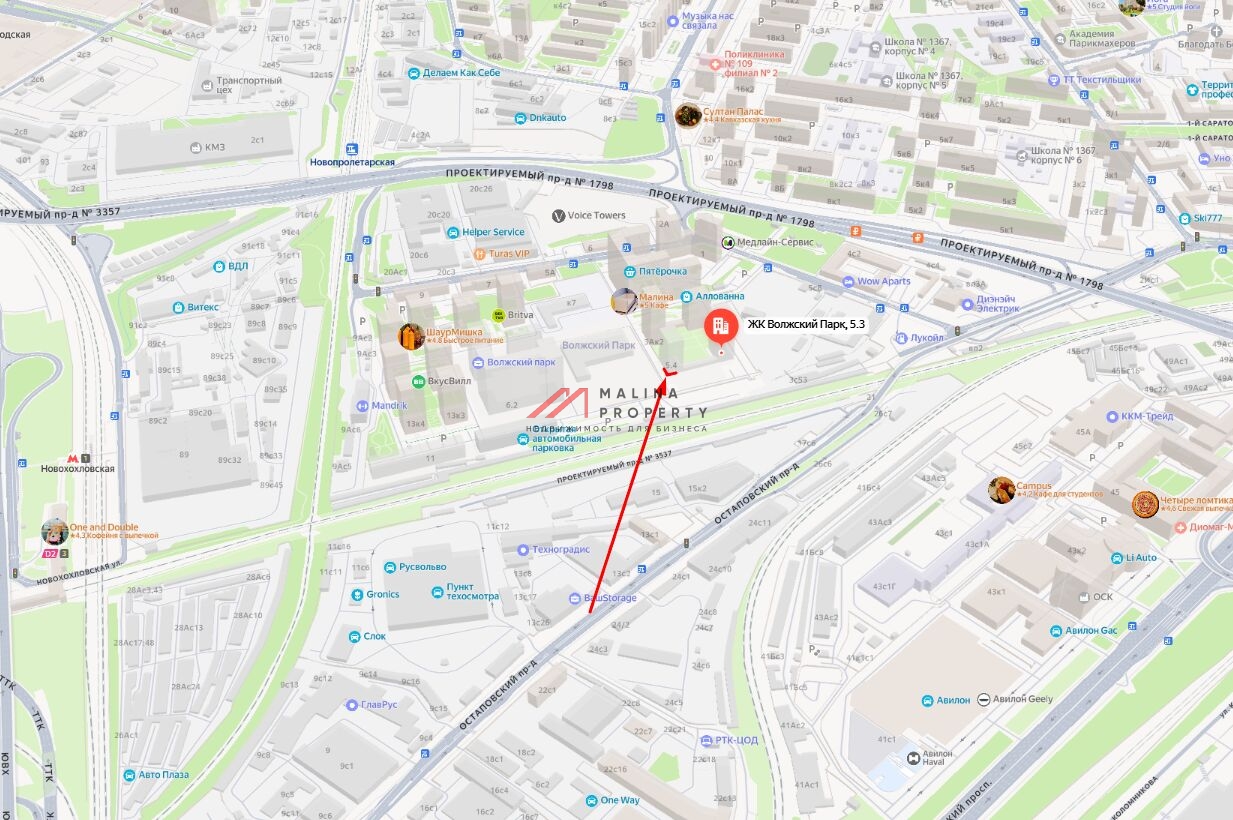 Продажа торгового помещения в ЖК "Волжский парк" 