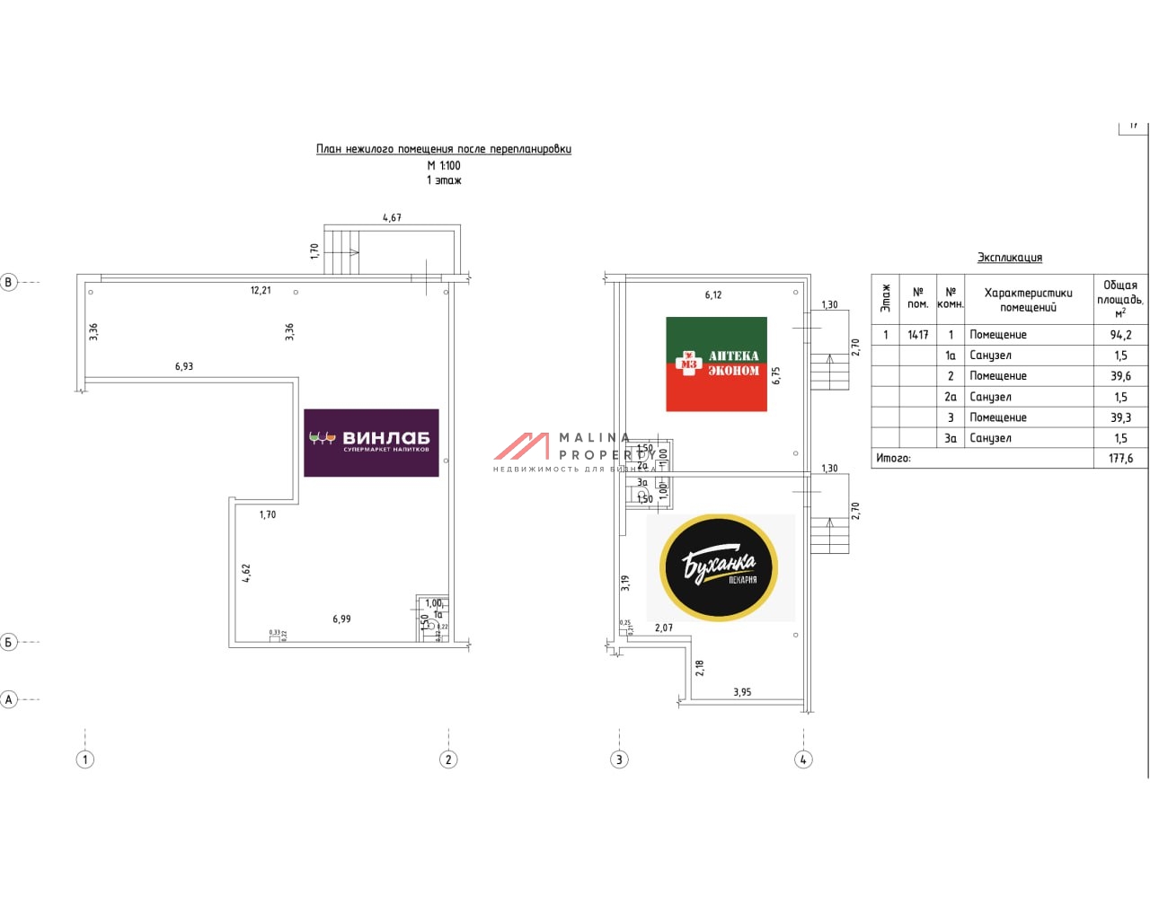 Продажа торгового помещения с арендатором 