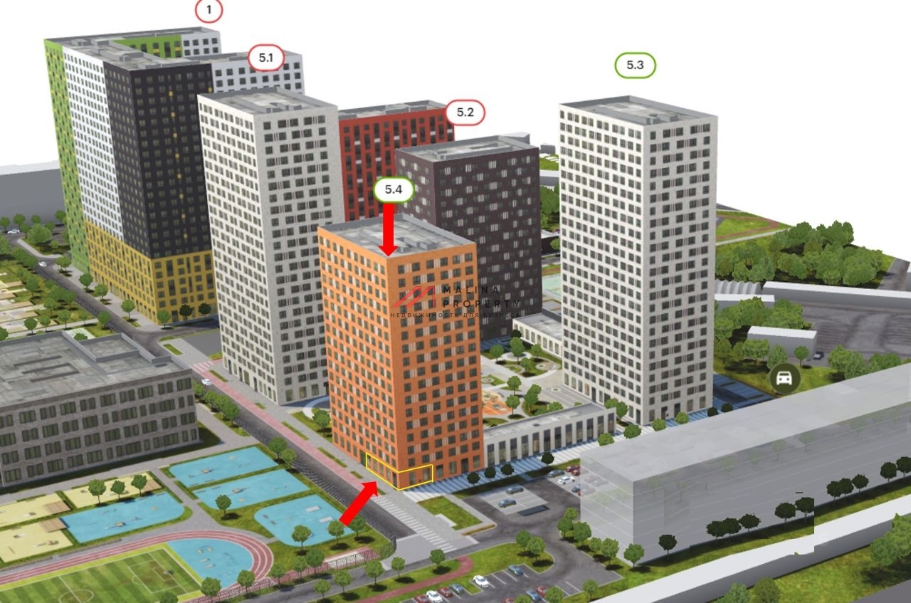 Продажа торгового помещения в ЖК "Волжский парк" 