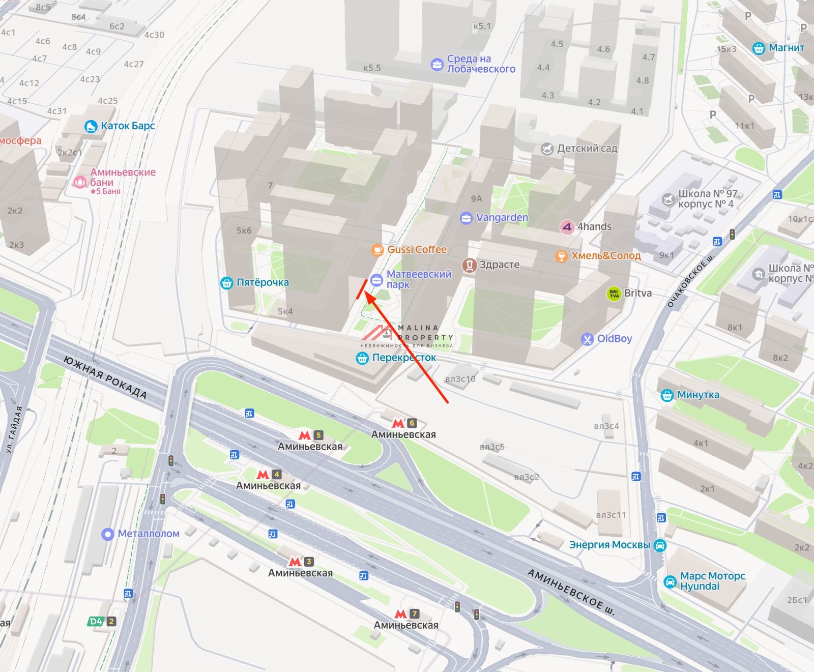 Продажа помещения с магазином "Пятерочка. На лету" 