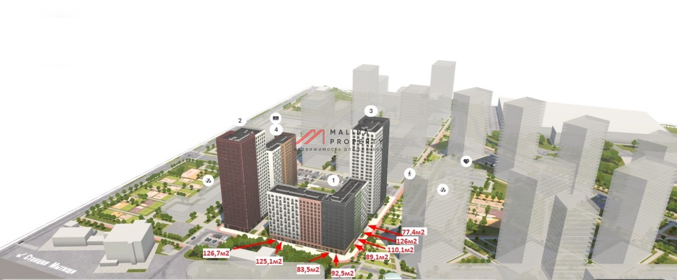 Аренда торгового помещения в ЖК Яуза Парк