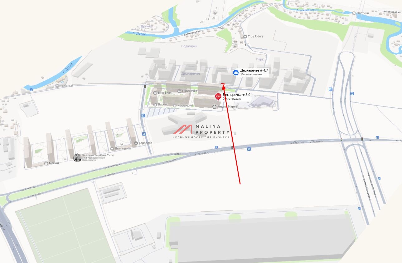 Аренда торгового помещения в ЖК "Деснаречье" 