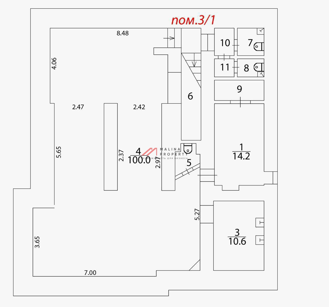 Продажа помещения с арендатором на Большой Дорогомиловской