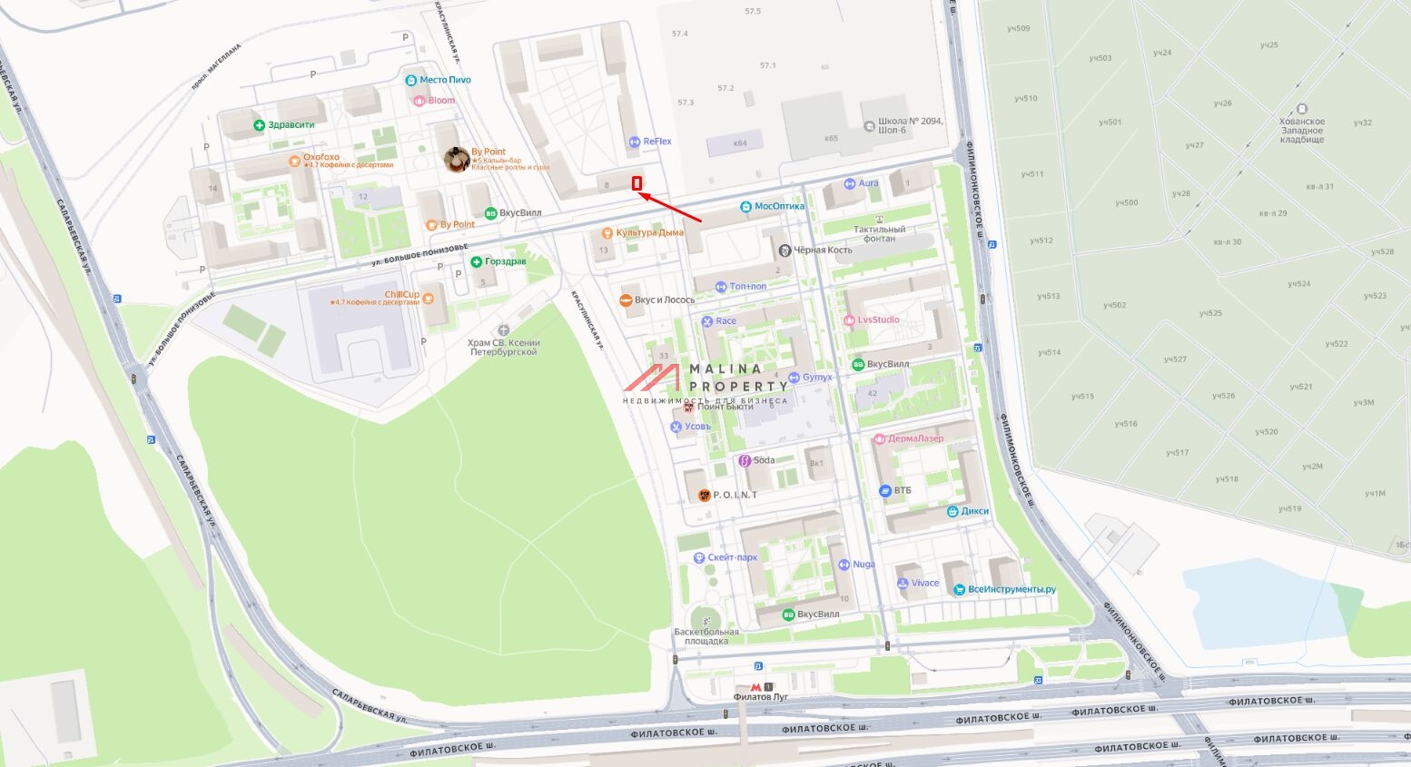 Аренда торгового помещения в ЖК "Саларьево парк"