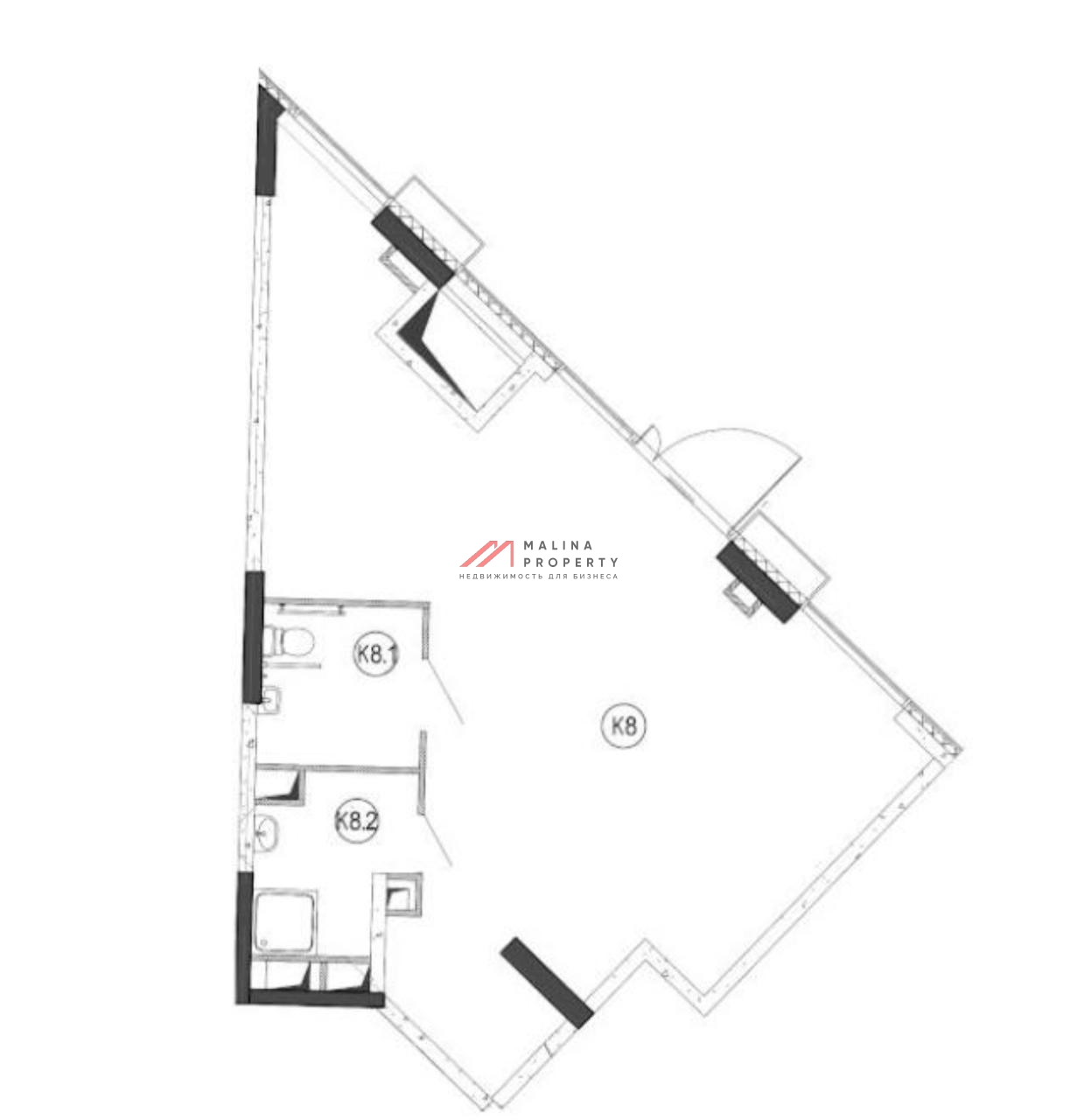 Продажа торгового помещения с арендатором в ЖК "Voxhall" 