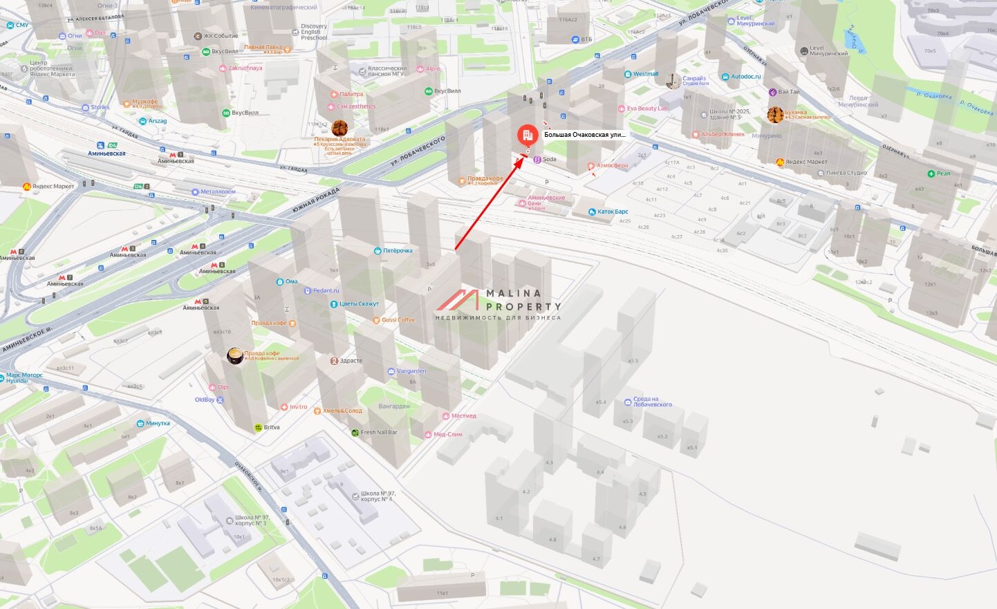 Продажа торгового помещения в ЖК " Большая Очаковская 2"