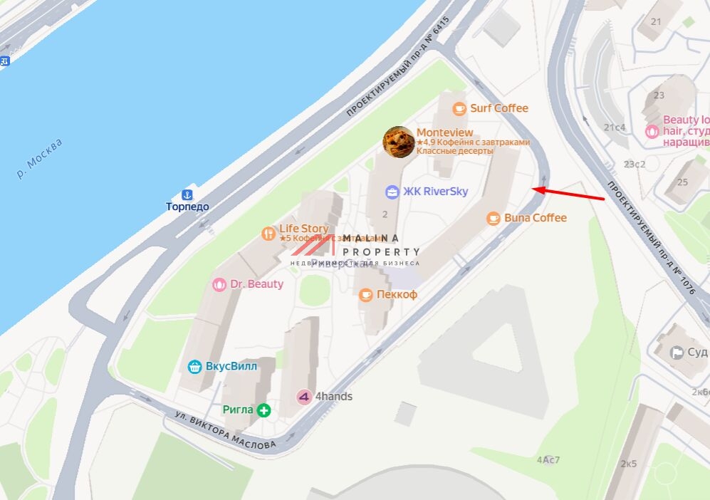 Продажа торгового помещения в ЖК "RiverSky"